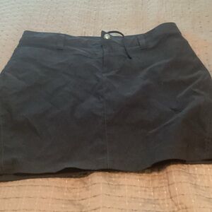 Athleta Stylish Black Skort with Button Accent 12